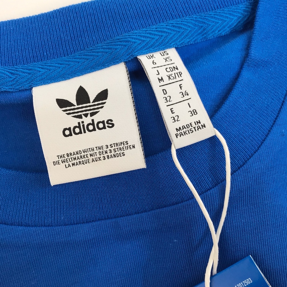 Adidas Originals Trefoil Blue T Shirt Tee NWT - Picture 3 of 4